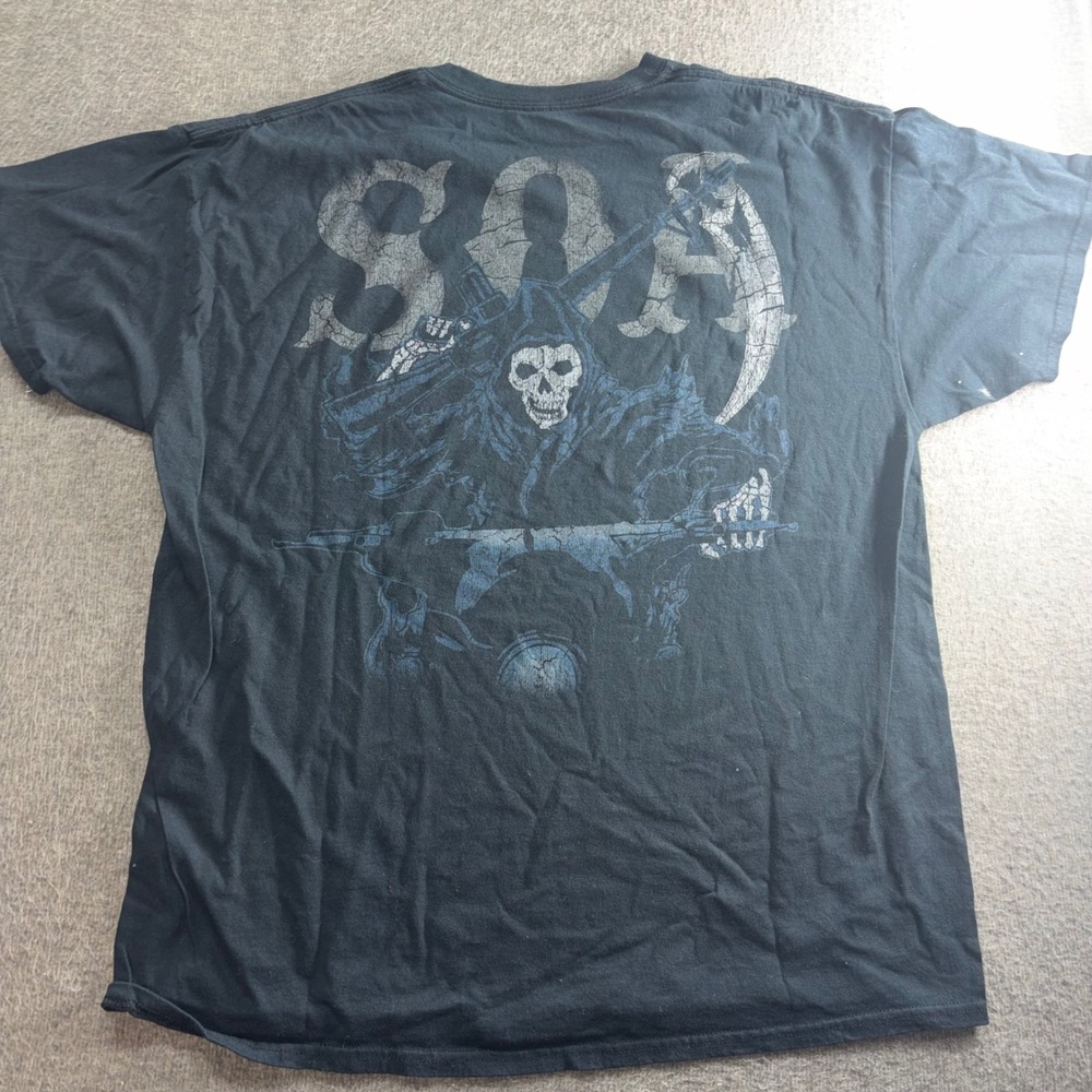 Sons of Anarchy Road Gear Prospect Graphic T-Shirt Mens XL Black SOA Reaper